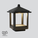 โคมไฟสนาม หัวเสา PY9010 BK ดำ HUB LIGHTING