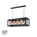 โคมไฟเพดาน PENDENT 4 ช่อ 652-4 BK E27 HUB LIGHTING