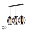 โคมไฟเพดาน PENDENT 3 ช่อ 657-3 BK E27 HUB LIGHTING