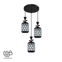 โคมไฟเพดาน PENDENT 3 ช่อ 660-3 BK E27 HUB LIGHTING