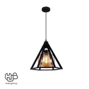 โคมไฟเพดาน PENDENT เดี่ยว 666-1 BK E27 HUB LIGHTING