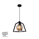 โคมไฟเพดาน PENDENT เดี่ยว 668-1 BK E27 HUB LIGHTING