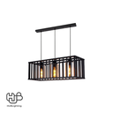 โคมไฟเพดาน PENDENT 3 ช่อ 682-3 BK E27 HUB LIGHTING