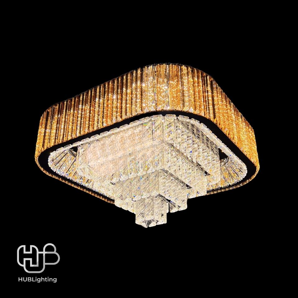 โคมไฟเพดาน CEILING คริสตัล 7949 SQUARE (600x600) HUB LIGHTING