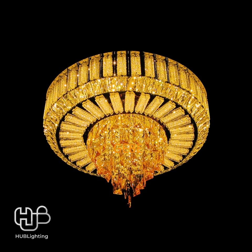 โคมไฟเพดาน CEILING คริสตัล 81079-600 กลม HUB LIGHTING