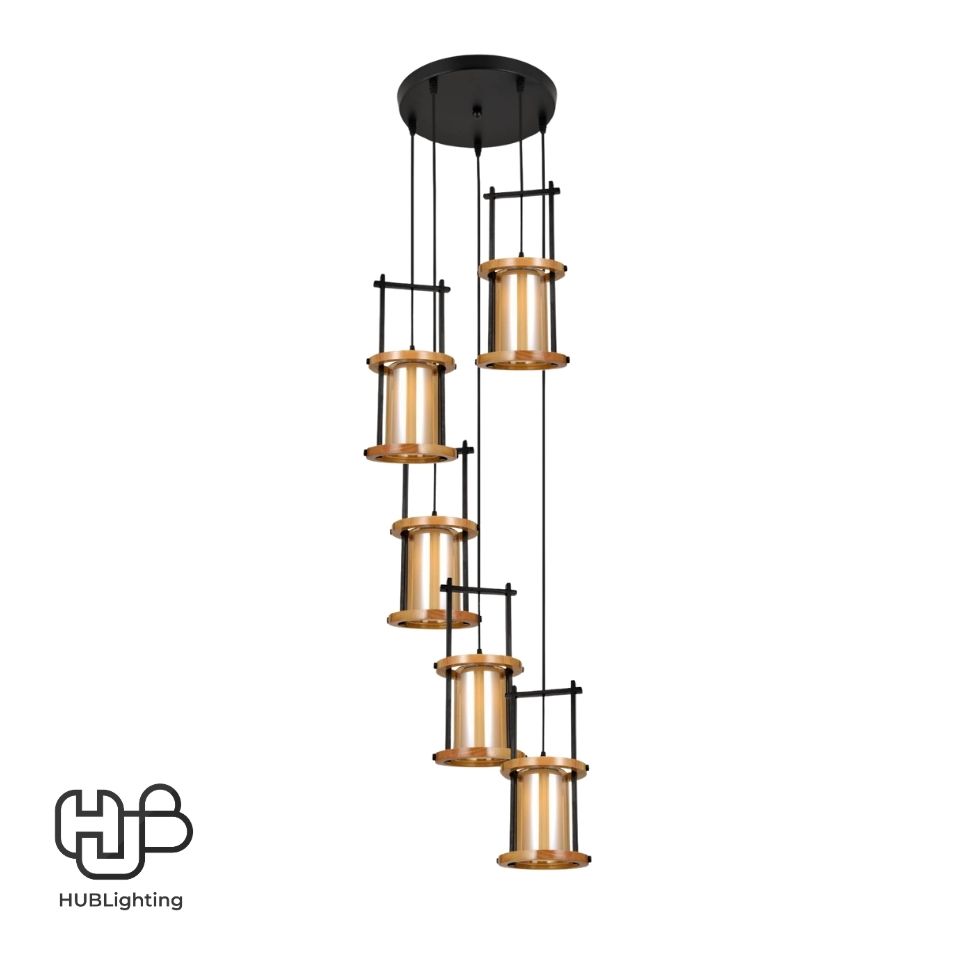 โคมไฟเพดาน PENDENT ช่อ 3143-5 E27 HUB LIGHTING
