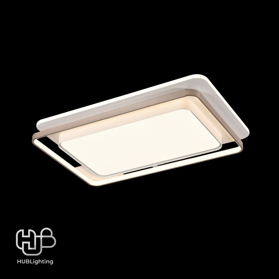 โคมไฟเพดาน CEILING LED 9666 RECTANGLE (1100x700) 3 Color HUB LIGHTING