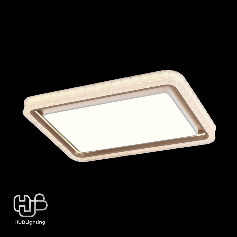 โคมไฟเพดาน CEILING LED 9889 RECTANGLE (1100x700) 3 Color HUB LIGHTING