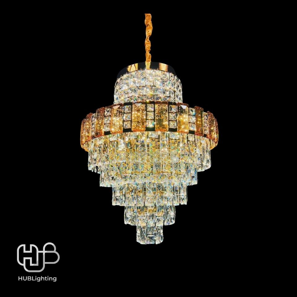 โคมไฟเพดาน CHANDELIER คริสตัล 6443 (600x800) HUB LIGHTING