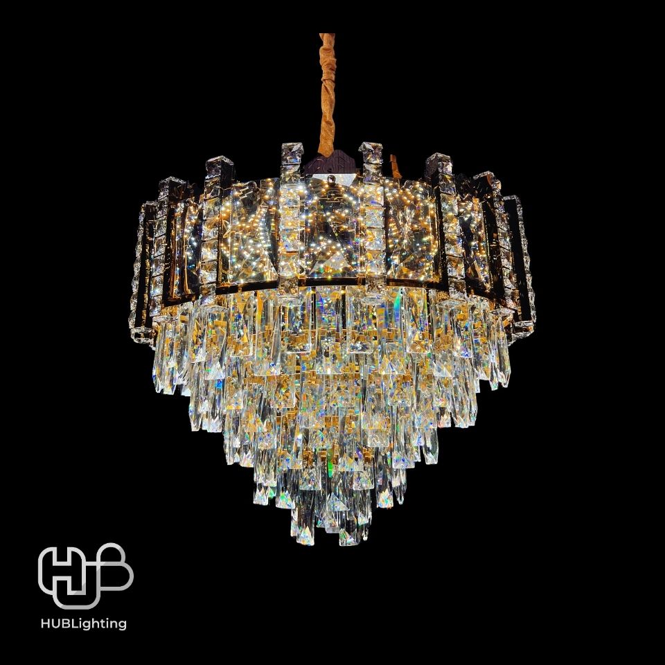 โคมไฟเพดาน CHANDELIER คริสตัล 6433-600 HUB LIGHTING