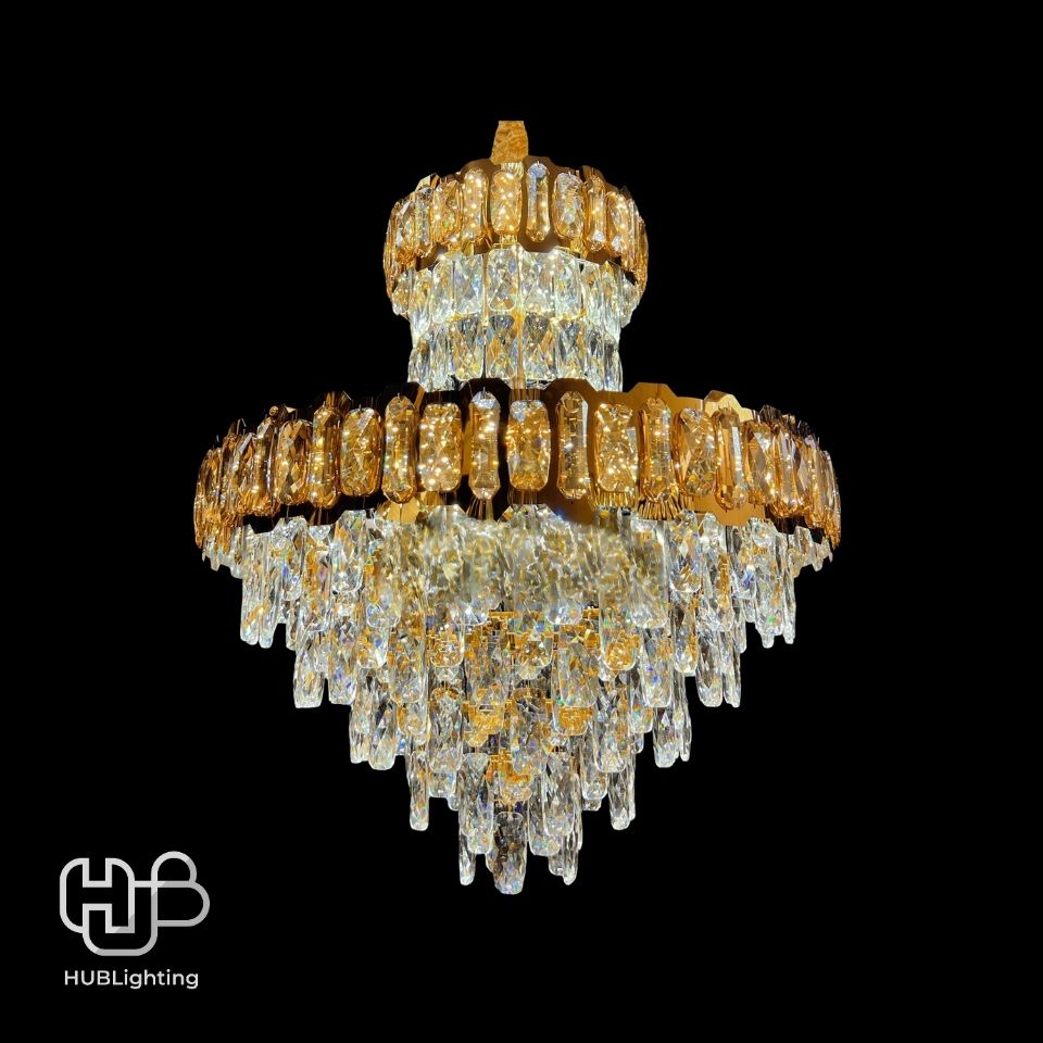 โคมไฟเพดาน CHANDELIER คริสตัล 6629 (600x800) HUB LIGHTING