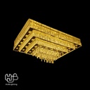 โคมไฟเพดาน CEILING คริสตัล 7801 SQUARE (900x700) HUB LIGHTING