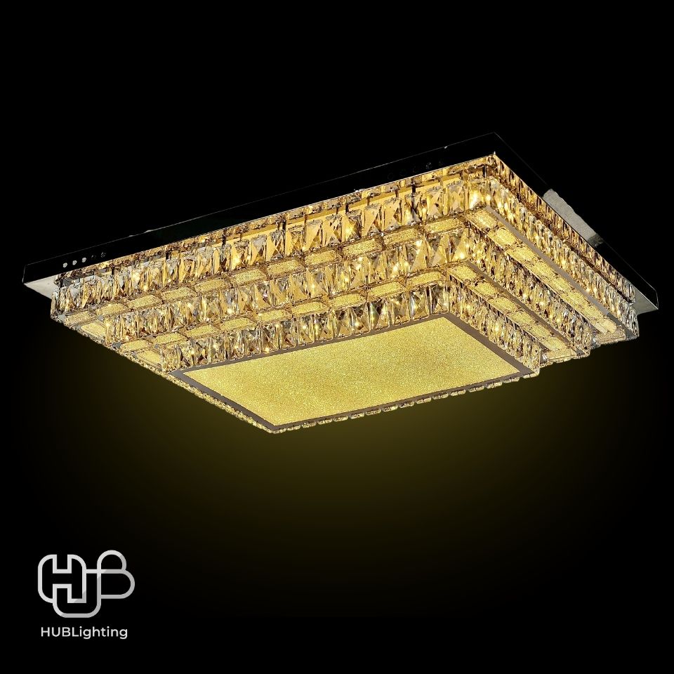 โคมไฟเพดาน CEILING คริสตัล 61232 RECTANGLE (900x700) HUB LIGHTING