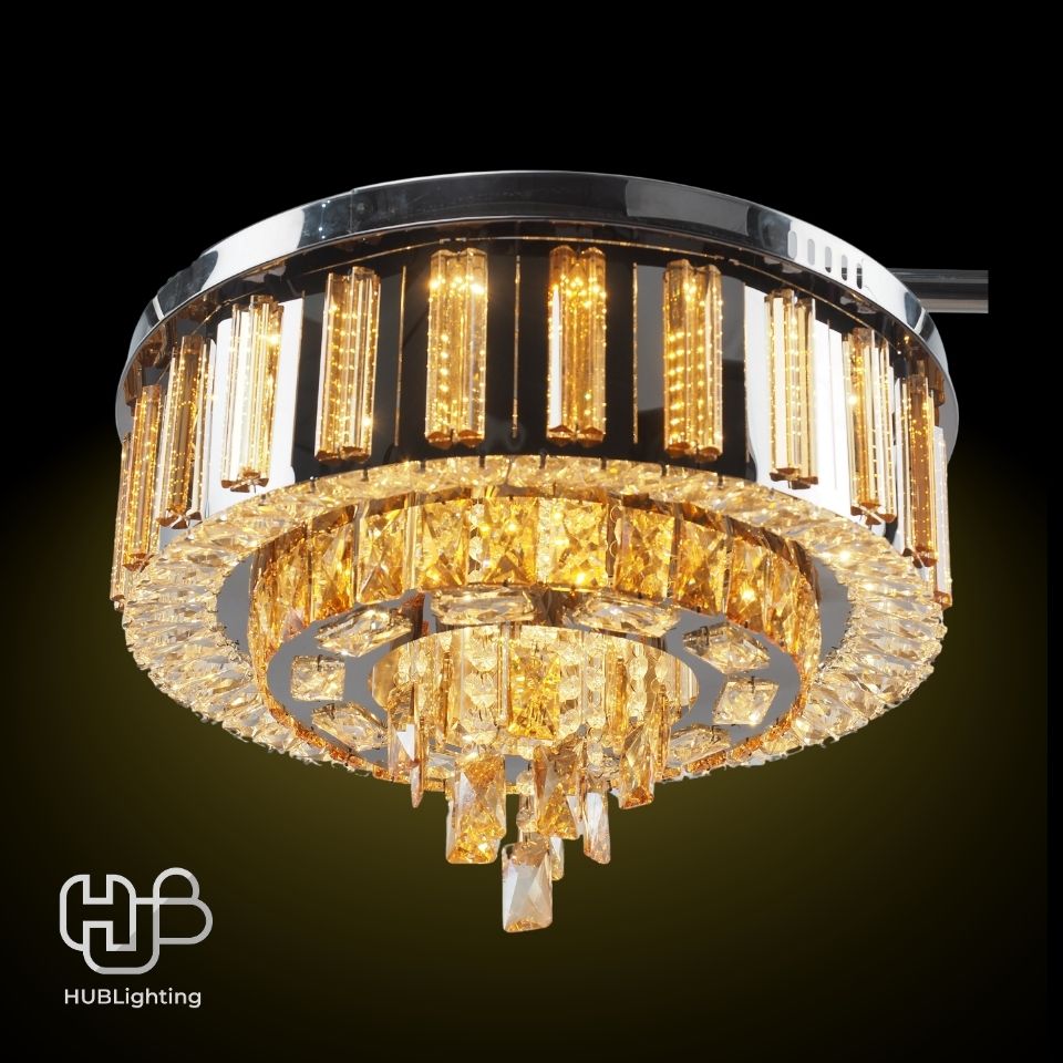 โคมไฟเพดาน CEILING คริสตัล 31025-500 กลม HUB LIGHTING