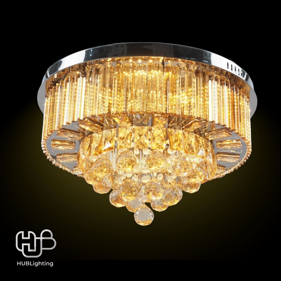 โคมไฟเพดาน CEILING คริสตัล 61183-500 กลม HUB LIGHTING