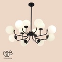 โคมไฟเพดาน PENDENT ช่อ 36113/8+4 BK HUB LIGHTING