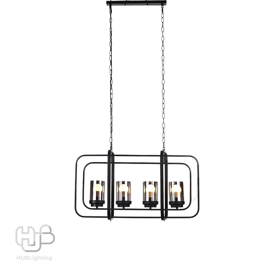 โคมไฟเพดาน PENDENT ช่อ 1102/4 BK HUB LIGHTING