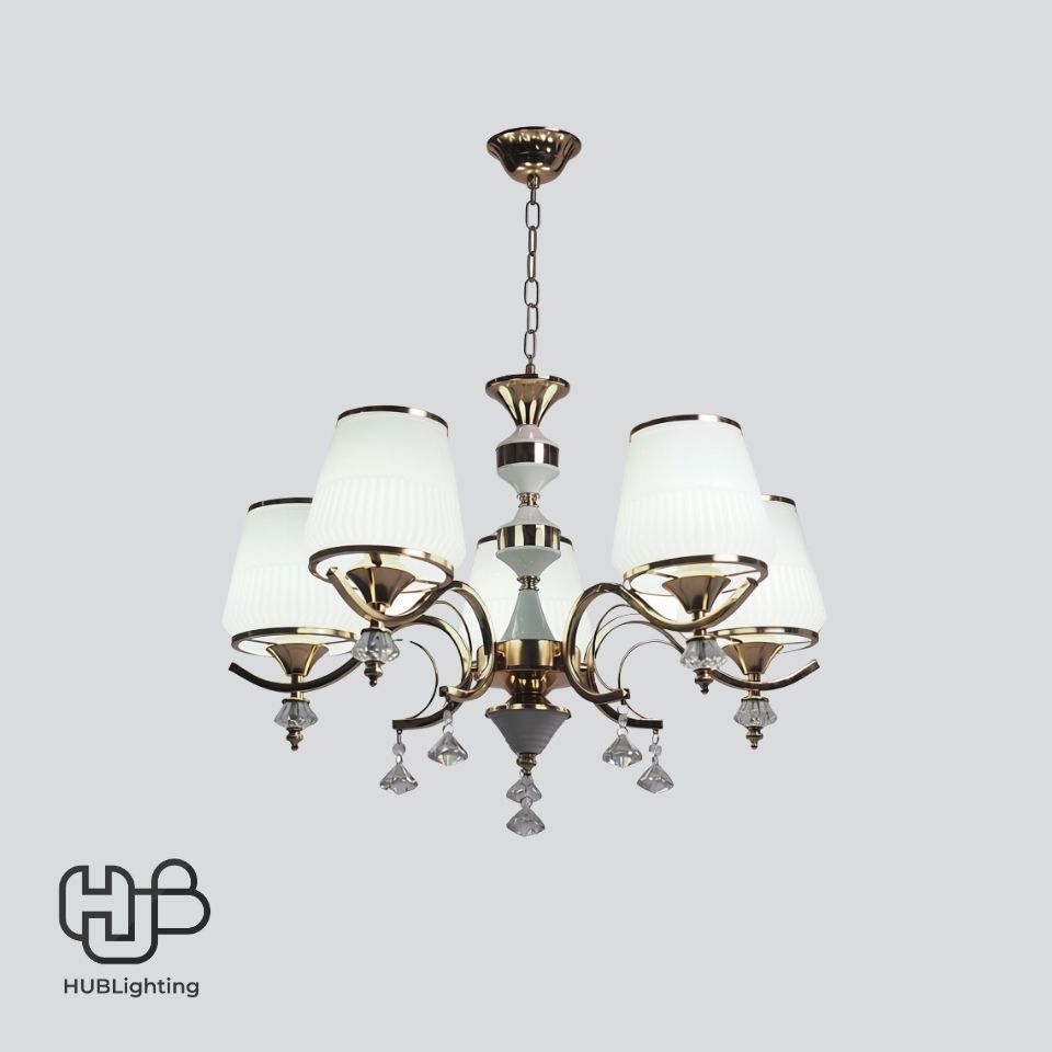 โคมไฟเพดาน PENDENT ช่อ 7870/5 FGD E27 HUB LIGHTING