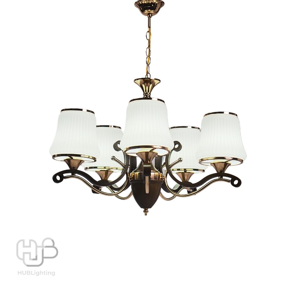 โคมไฟเพดาน PENDENT ช่อ 7893A/5 FGD-CF E27 HUB LIGHTING