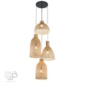 โคมไฟเพดาน PENDENT เดี่ยว C-5397 BAMBOO E27 ไม้ HUB LIGHTING