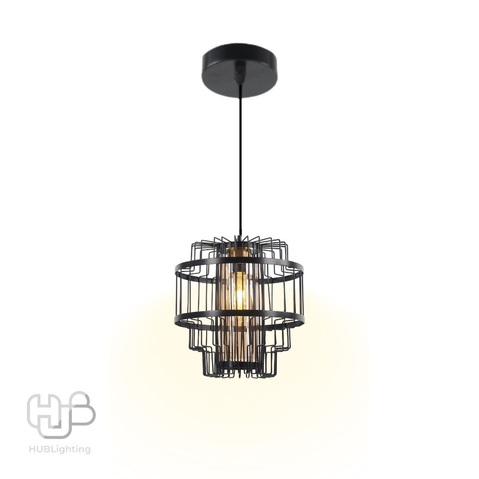 โคมไฟเพดาน PENDENT ช่อ 8115 BK HUB LIGHTING
