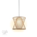 โคมไฟเพดาน PENDENT เดี่ยว C-7144 BAMBOO E27 ไม้ HUB LIGHTING