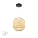 โคมไฟเพดาน PENDENT เดี่ยว A-7231 BAMBOO+RATTAN E27 ไม้ HUB LIGHTING