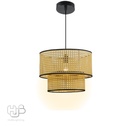 โคมไฟเพดาน PENDENT เดี่ยว G-128 RATTAN E27 ไม้ HUB LIGHTING
