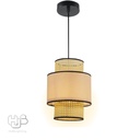 โคมไฟเพดาน PENDENT เดี่ยว G-130 RATTAN E27 ไม้ HUB LIGHTING