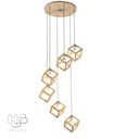 โคมไฟเพดาน PENDENT บันได FRAME 6x E27 ไม้ HUB LIGHTING