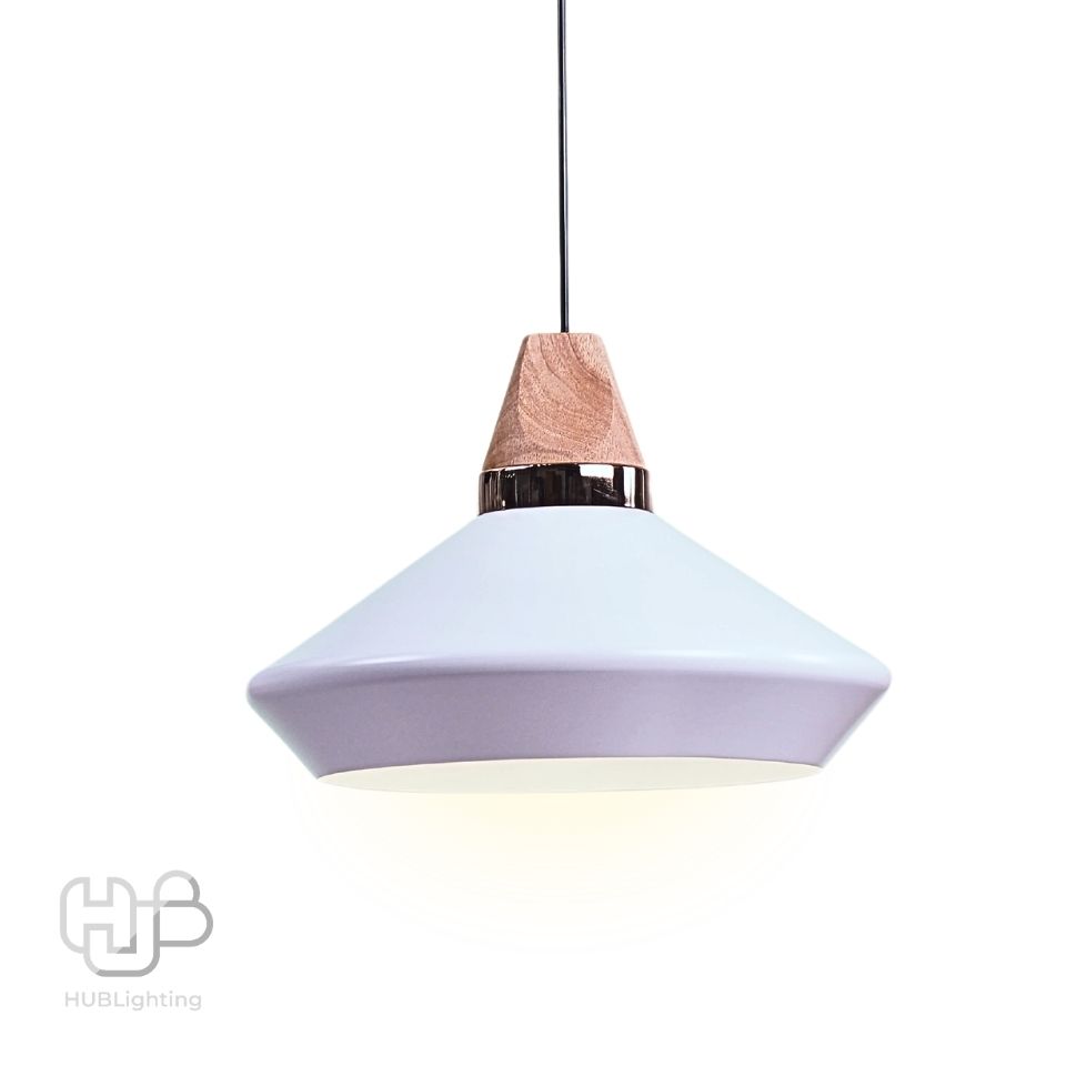 โคมไฟเพดาน PENDENT ช่อ 7454-1 WH (330x330) HUB LIGHTING