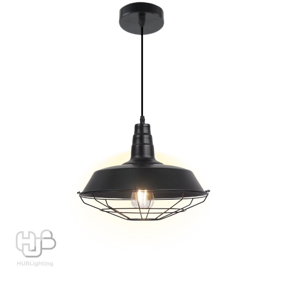 โคมไฟเพดาน PENDENT ช่อ 7943/1 BK (360x300) HUB LIGHTING