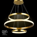 โคมไฟเพดาน PENDENT LED D230224/3A BRASS+CLEAR (400+600+800) HUB LIGHTING
