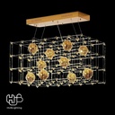 โคมไฟเพดาน PENDENT LED D131018/1 CHROME+GOLD BALL (1200x600x750) HUB LIGHTING