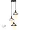 โคมไฟเพดาน PENDENT 3 ช่อ 1138-3 BK E27 HUB LIGHTING