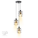 โคมไฟเพดาน PENDENT 3 ช่อ 1139-3 BK E27 HUB LIGHTING