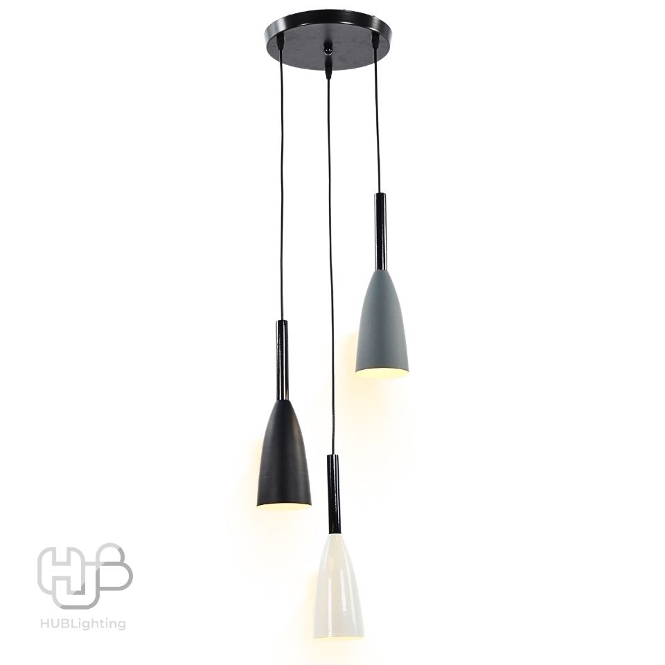 โคมไฟเพดาน PENDENT 3 ช่อ 1151-3 E27 HUB LIGHTING