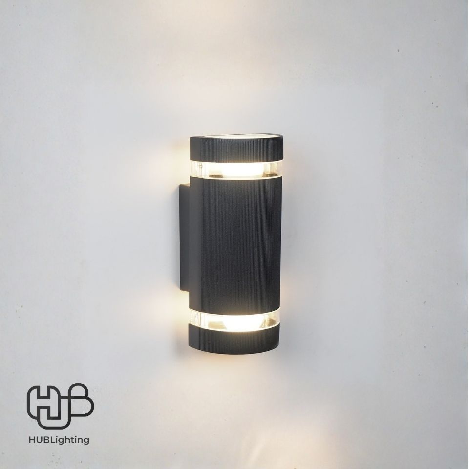 โคมไฟผนังภายนอก A0405 BK ดำ HUB LIGHTING