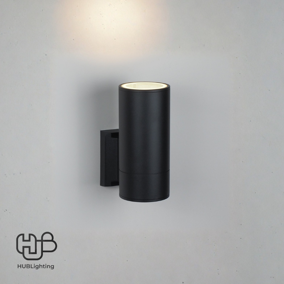 โคมไฟผนังภายนอก A0803 BK ดำ HUB LIGHTING