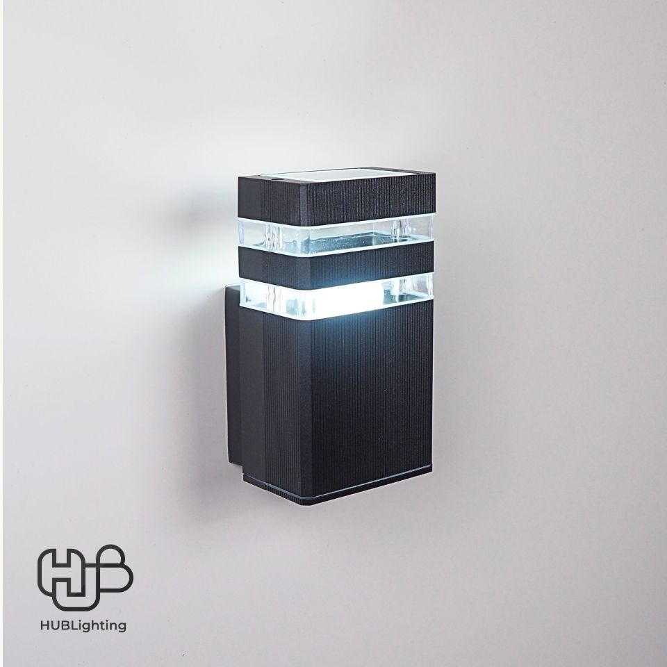 โคมไฟผนังภายนอก A0304 BK ดำ HUB LIGHTING