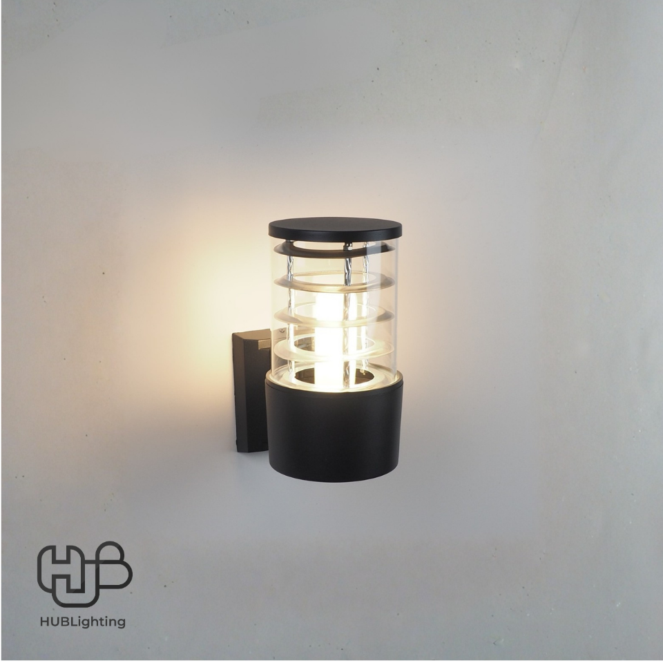 โคมไฟผนังภายนอก A1006 BK ดำ HUB LIGHTING