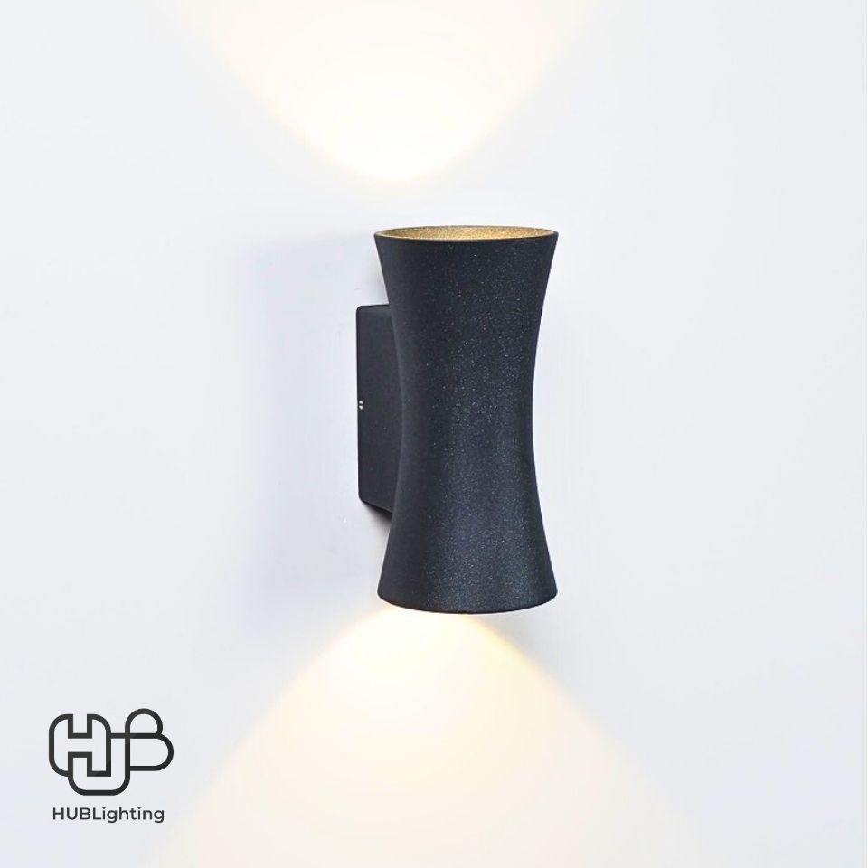 โคมไฟผนังภายนอก W3230 BK ดำ Warmwhite 3000K HUB LIGHTING