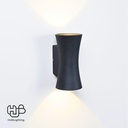 โคมไฟผนังภายนอก W3230 BK ดำ Warmwhite 3000K HUB LIGHTING