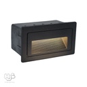 โคมไฟผนัง STEP LIGHT ฝัง B1156 BK (105x65) ดำ Warmwhite 3000K HUB LIGHTING