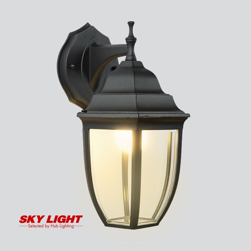 โคมไฟผนังภายนอก B5-180AB-B-C-BK ดำ SKY LIGHT
