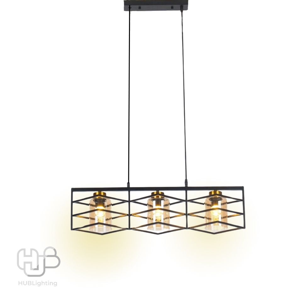 โคมไฟเพดาน PENDENT 3 ช่อ 5565-3 E27 HUB LIGHTING