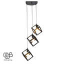 โคมไฟเพดาน PENDENT 3 ช่อ 2213-3BK E27 HUB LIGHTING