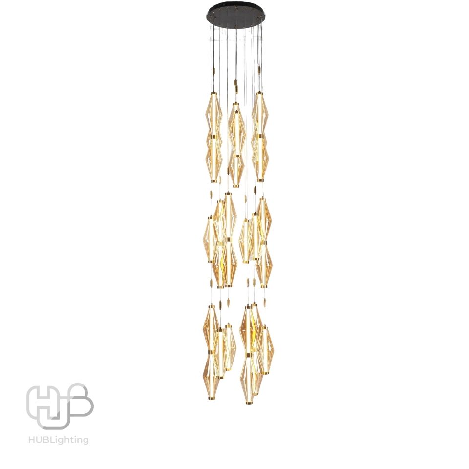 โคมไฟเพดาน PENDENT LED 68202-27-GDA Warmwhite 3000K HUB LIGHTING