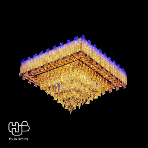 [DWCE0897] โคมไฟเพดาน CEILING คริสตัล 81066 SQUARE (600x600) HUB LIGHTING