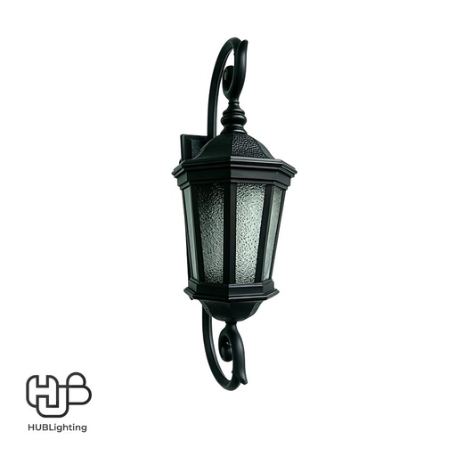 [DWAO0338] โคมไฟผนังภายนอก 8002B-L2 SBK E27 HUB LIGHTING